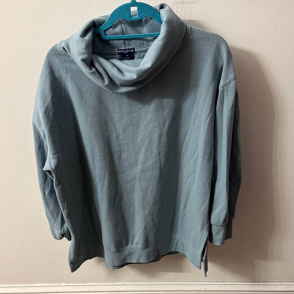 Architect Soft Blue Turtleneck Sweater
